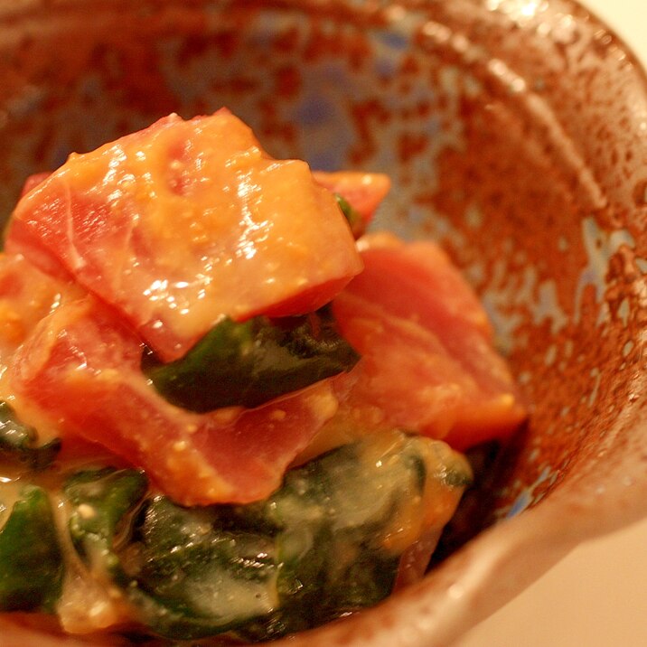赤みのマグロで居酒屋のお通し ワカメとマグロのぬた レシピ 作り方 By 料理研究家 熊谷真由美 楽天レシピ 赤みのマグロで居酒屋のお通し ワカメとマグロのぬた レシピ 作り方 By 料理研究家 熊谷真由美 楽天レシピ